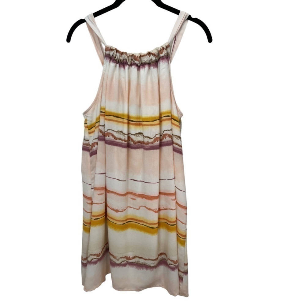 Nine West Fully Lined Tie Back Sleeveless Halter Dress Size Large NWT